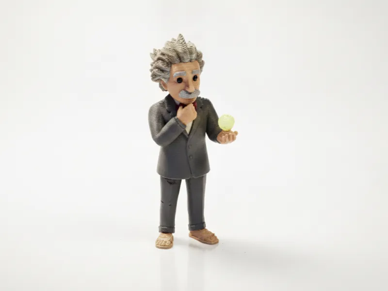 Albert Einstein Figurine Historical Figure 3D Printable