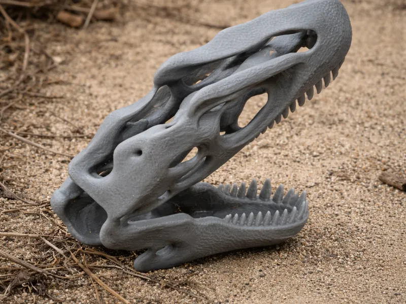 Allosaurus-Schädel