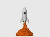 Rocket Takeoff Desk Sculpture-0
