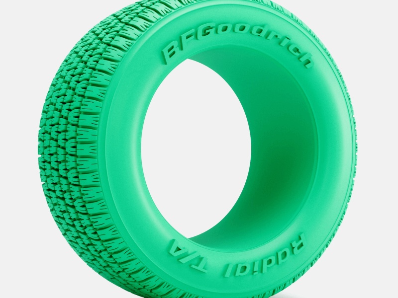1/24 Scale, 15x10 BFGoodrich Radial T/A Tire, 295/50/15