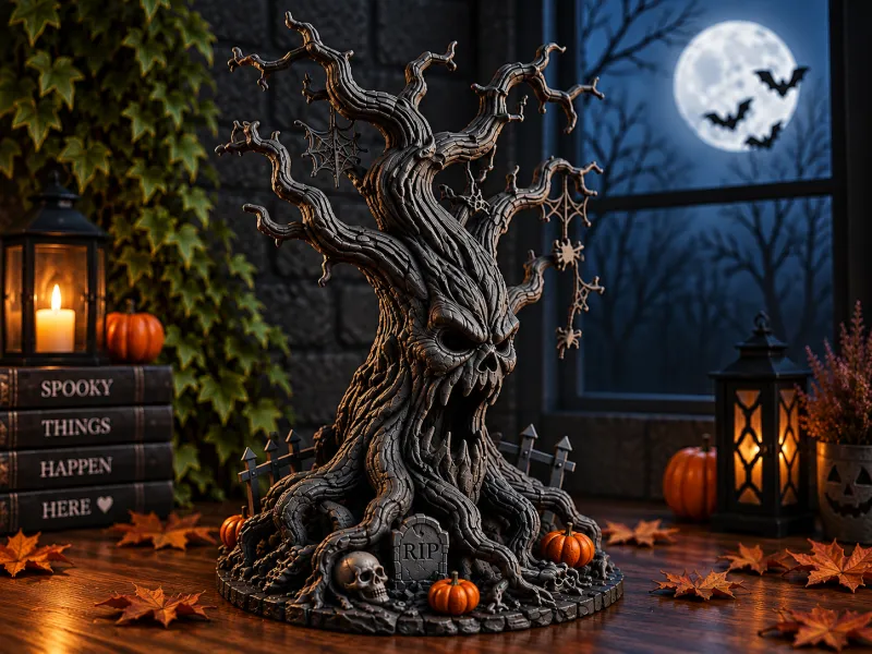 Haunted Tree of Souls – Spooky Halloween Decoration