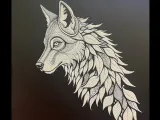 Wolf Leaf Hueforge 200x200-0