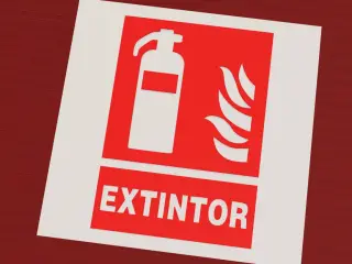 Señal de extintor
