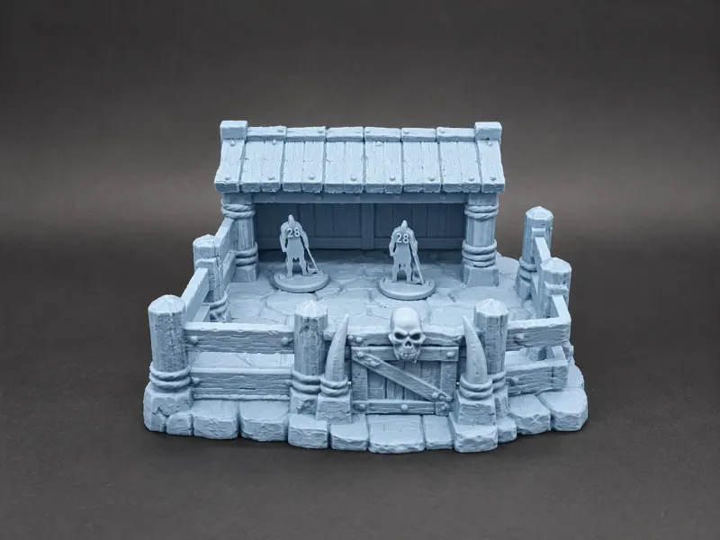 ファンタジー動物囲いと馬小屋 – 28mm テレイン D&D