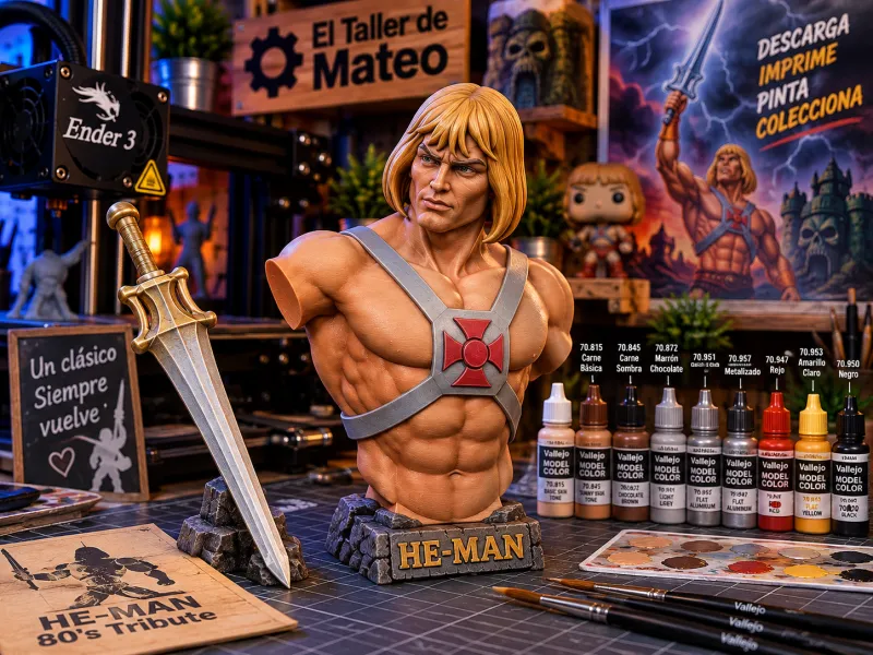 Buste Hommage à He-Man des années 80