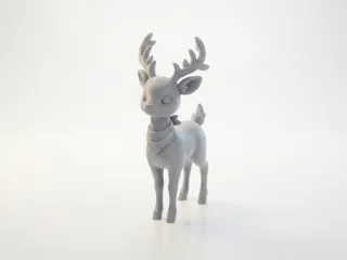 Cute Deer Figurine Chibi Animal 3D Printable