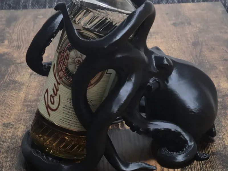 Suporte de garrafa Garra do Kraken