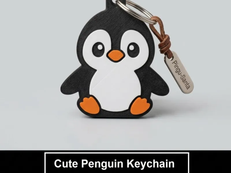 Llavero de pingüino lindo
