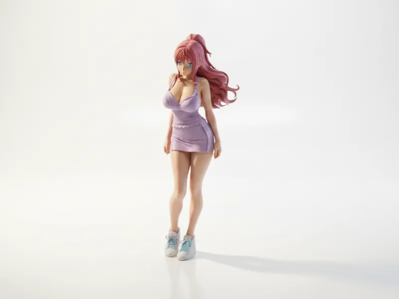 Female Character Figurine Collectible 3D Printable