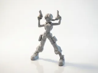 Lara Croft Action Figure Gaming Collectible 3D Printable