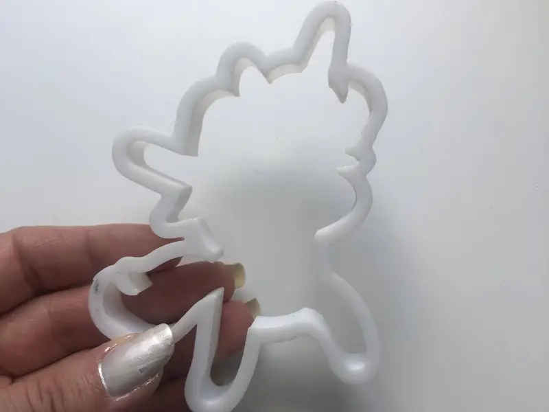 Dancing unicorn cookie cutter