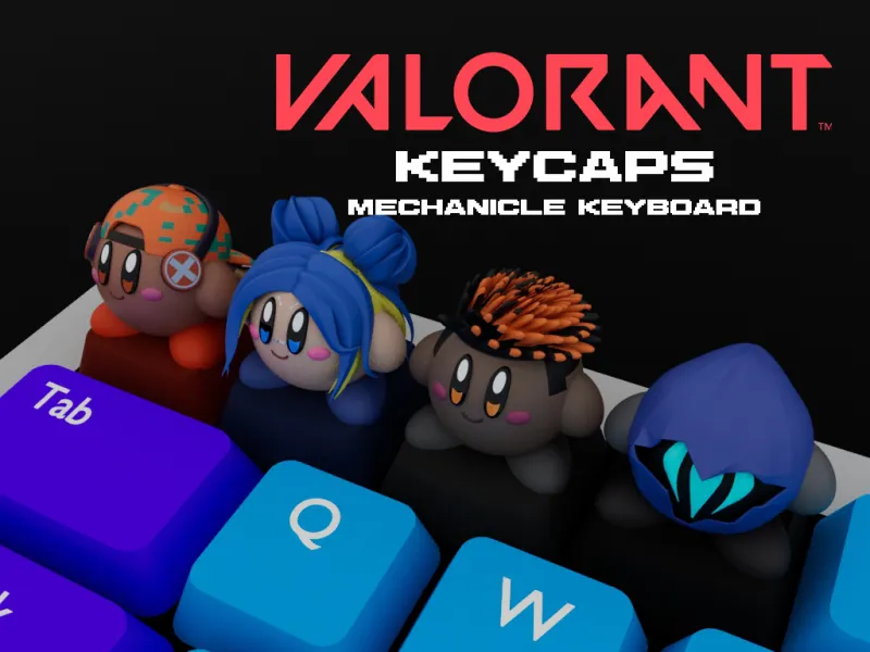 KIRBY X VALORANT KEYCAPS 04