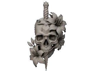 skull ornament
