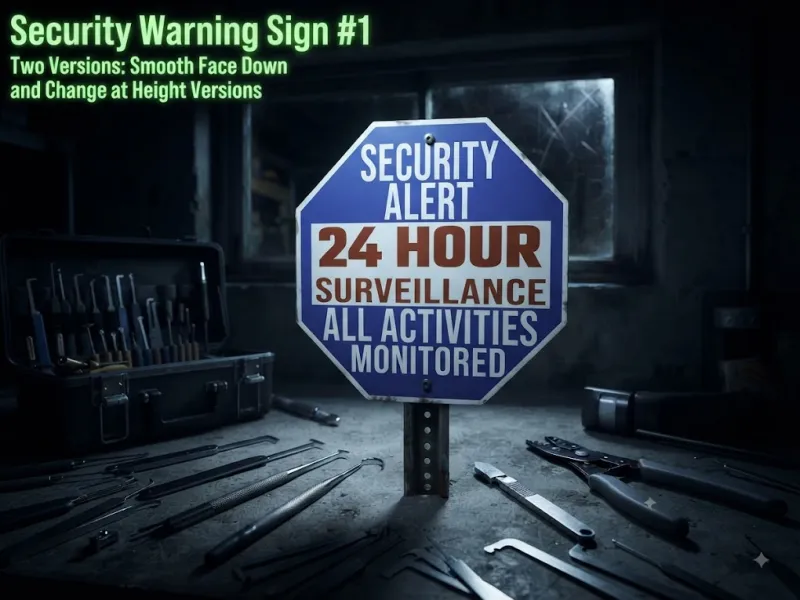 Security Warning Sign #1 - Face Down and Non-CFS Versions