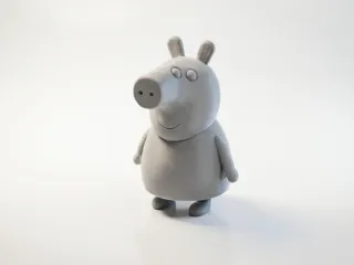 Peppa Pig Figurine Cartoon Character 3D Printable