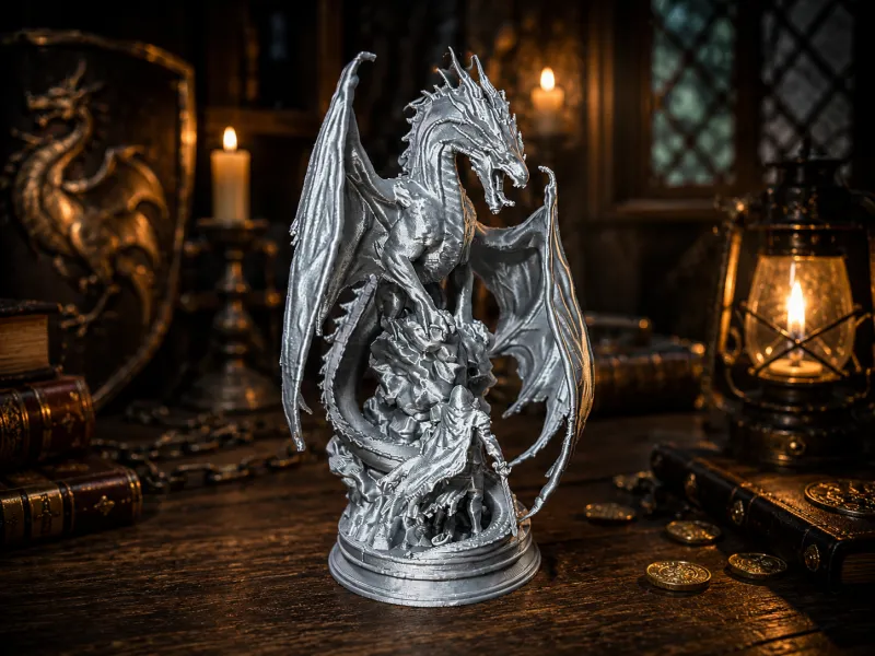 Epic Dragon Statue – Guardian of the Ancient Realm