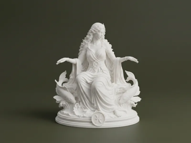 Zodiaque des Poissons – Figurine de la Déesse aux Deux Poissons