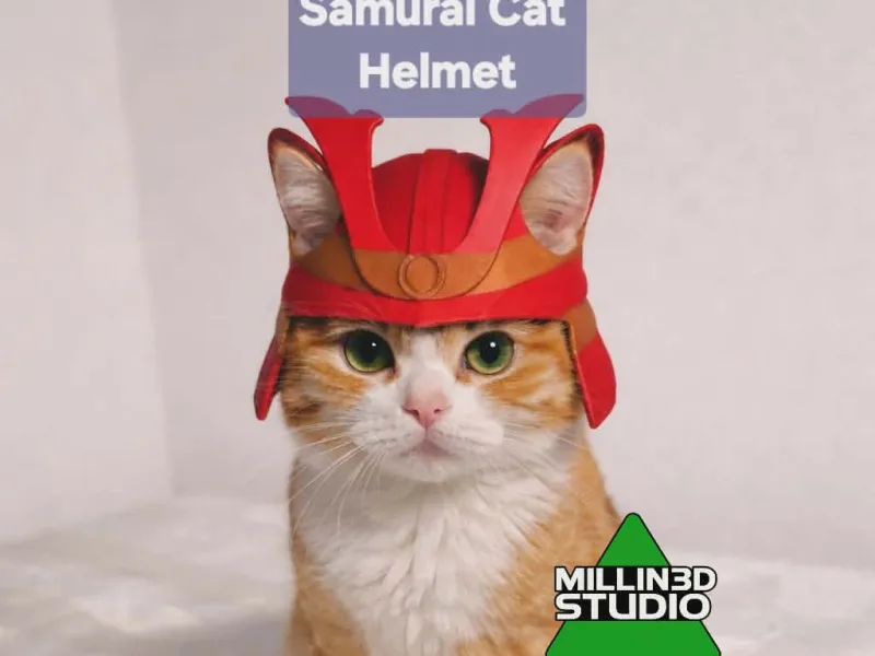 Elmo da Samurai Corazzato per Gatto