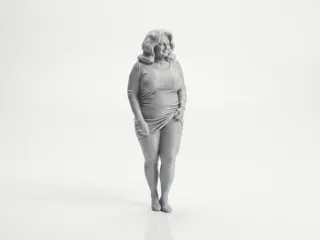 Grandma Figure Playful Character 3D Printable