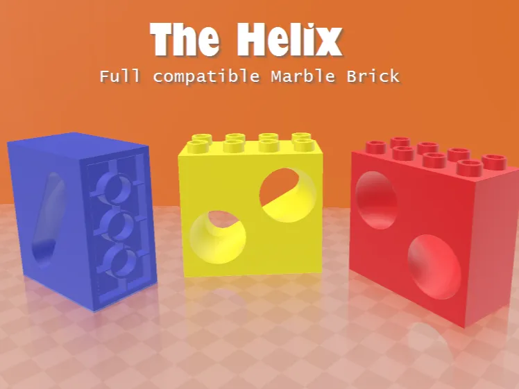 Helix 180 - Ladrillo de pista de canicas
