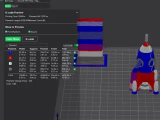 Rocky The Small Rocket Ship Calibration Test Settings Benchy