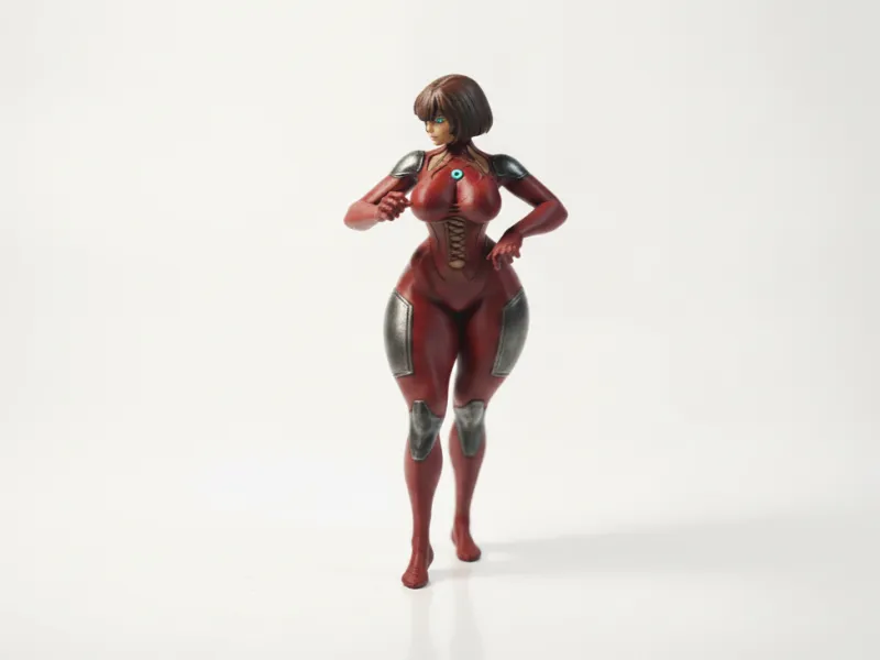 Goth Girl Figurine Anime Character 3D Printable