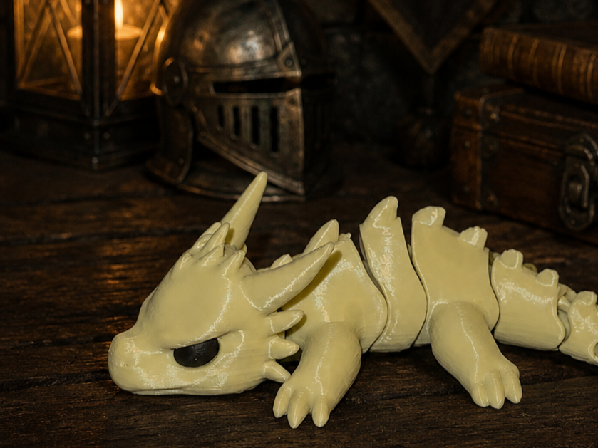 Flexi Dragon Keychain - Lifestyle - PLA - 3D printed product - фото 3