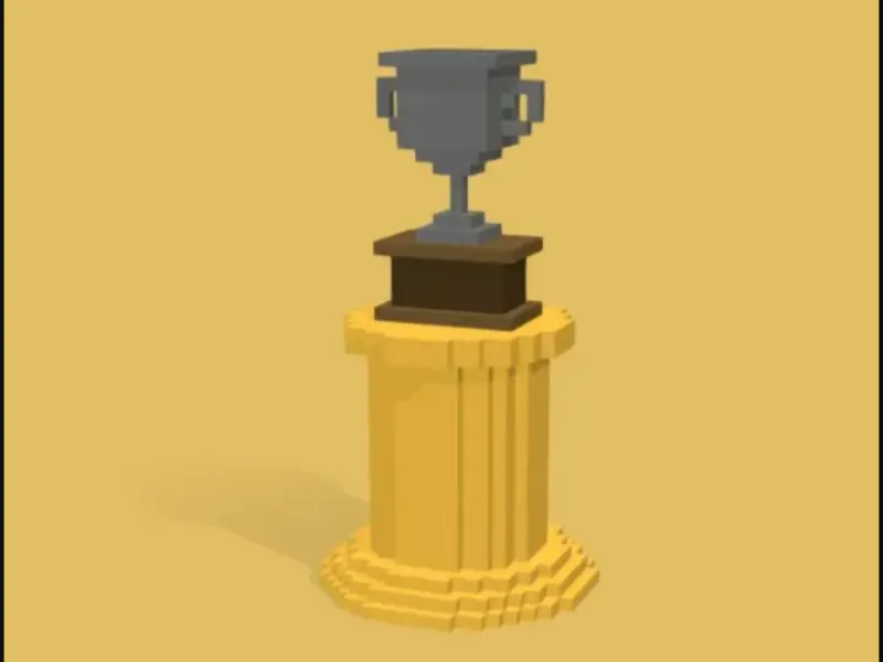 Trophy podium