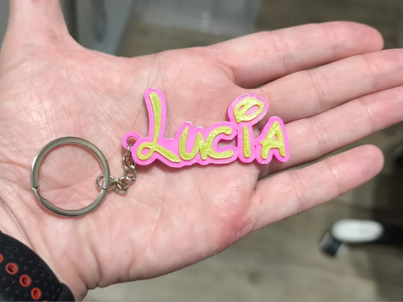 Portachiavi di Lucia in stile Disney