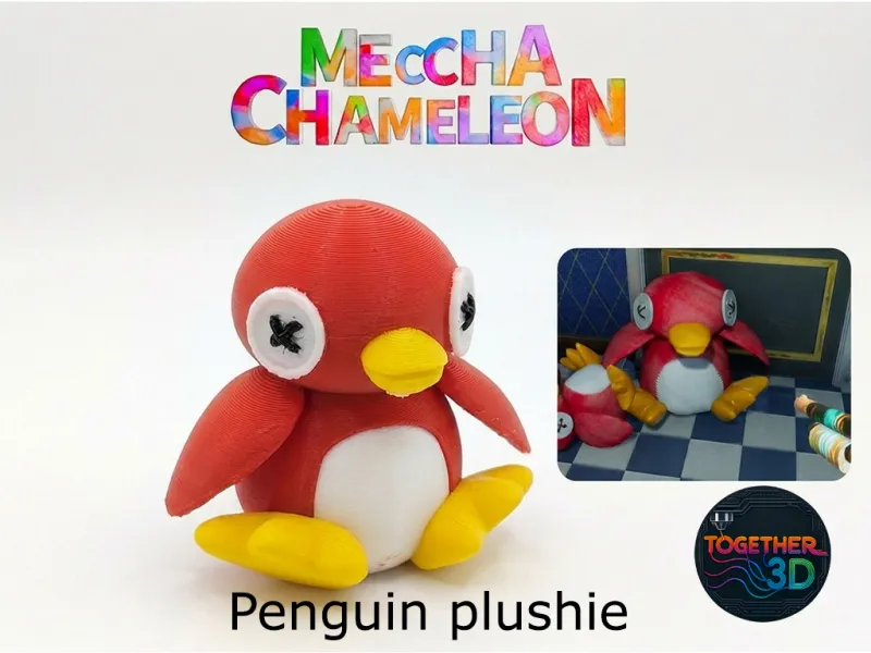 Penguin plushie from Meccha Chameleon