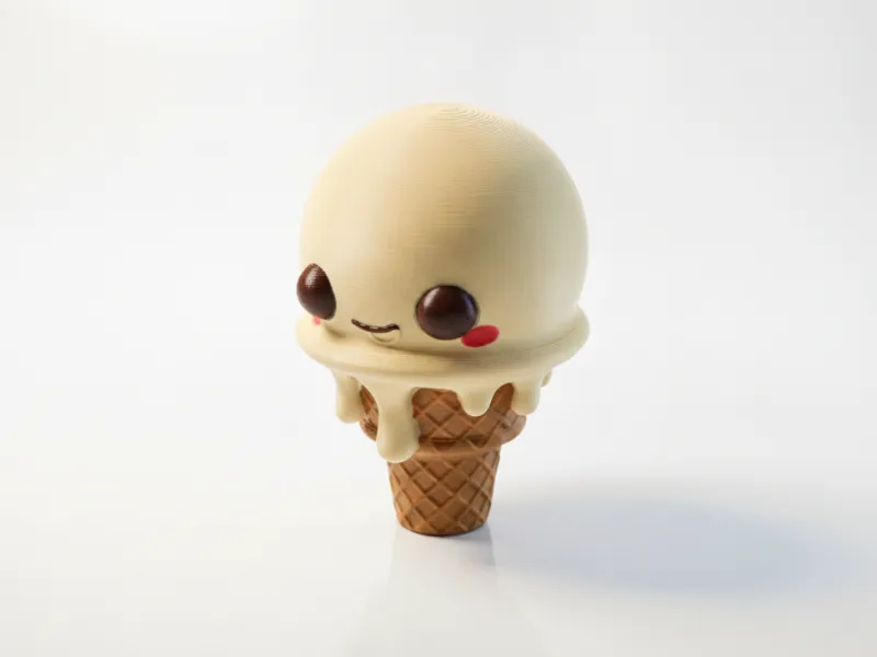 Eistüte Dessert Lebensmittel Neuheit 3D-druckbar