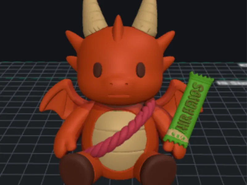 Cute Red Dragon