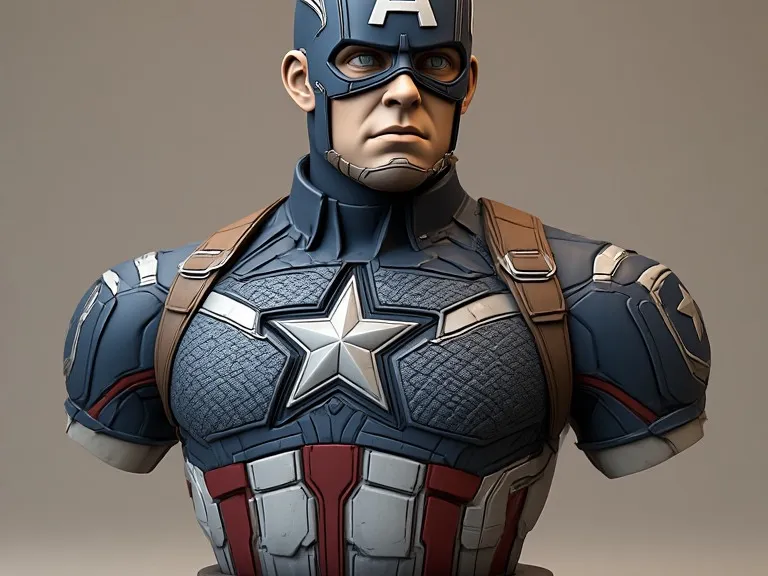 CAPTAIN AMERICA FANART BUST