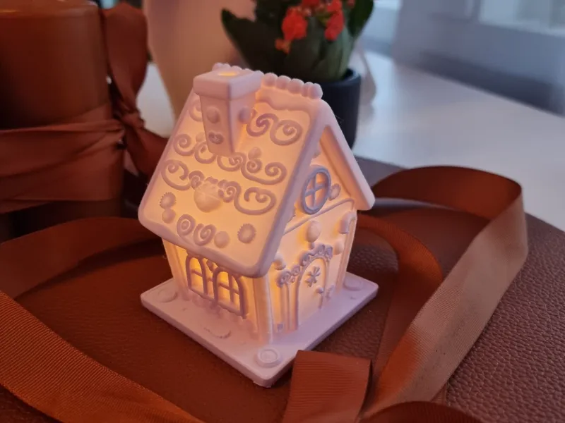 Gingerbread House Tealight/LED Holder