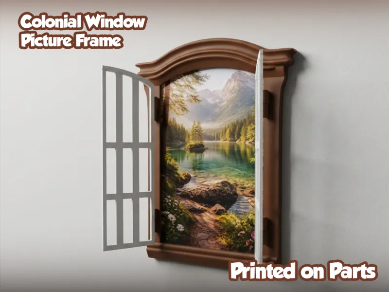 Colonial window picture frame