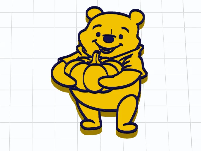 Pooh w-pumpkin