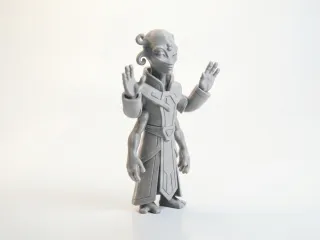 Four Arm Alien Figurine Fantasy Mythology 3D Printable