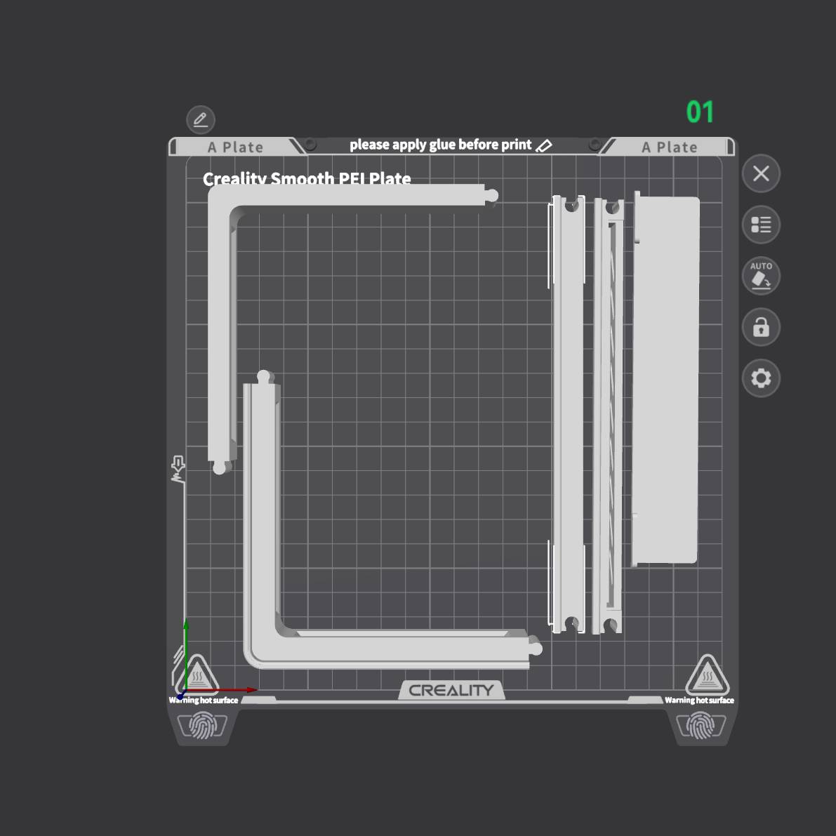 Home print settings: Corner 33mm Front.3mf