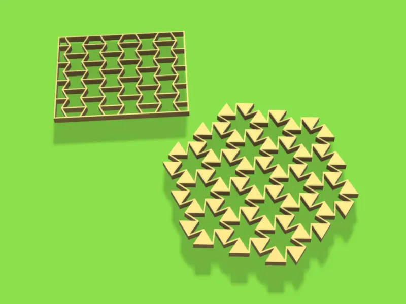 Auxetische structuur | Metamateriaal