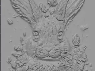 Rabbit - relief sculpture