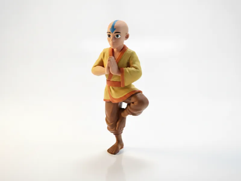 Monk Boy Figurine Fantasy Character 3D Printable