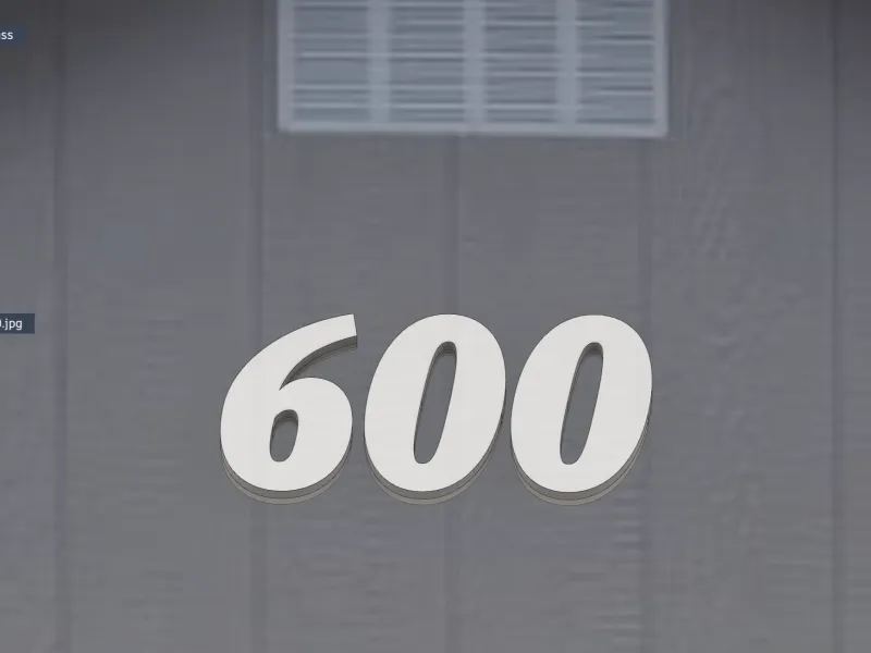 6 & 0 House Numbers