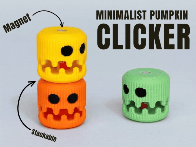 Clicker de calabaza minimalista