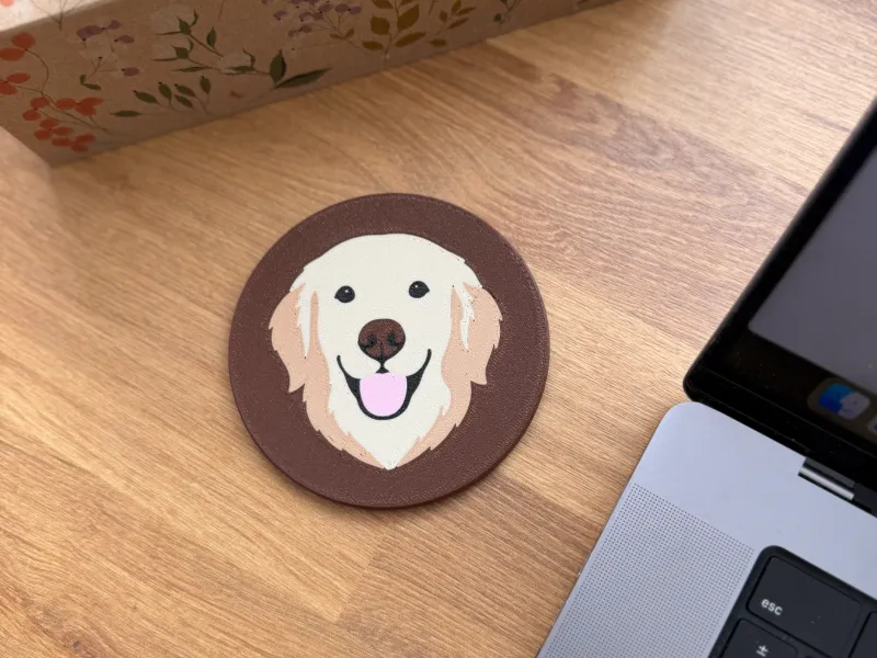 Posavasos Golden Retriever