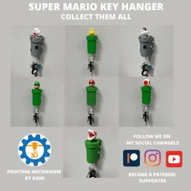 SUPER MARIO PIPE KEY HANGER - MARIO-1