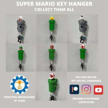 SUPER MARIO PIPE KEY HANGER - MARIO-1