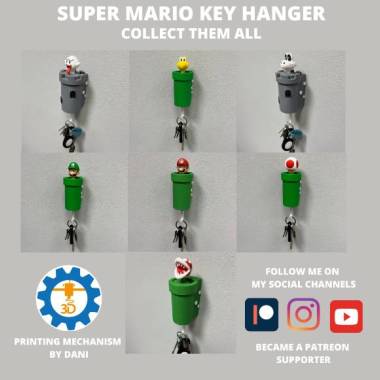 SUPER MARIO PIPE KEY HANGER - MARIO-1