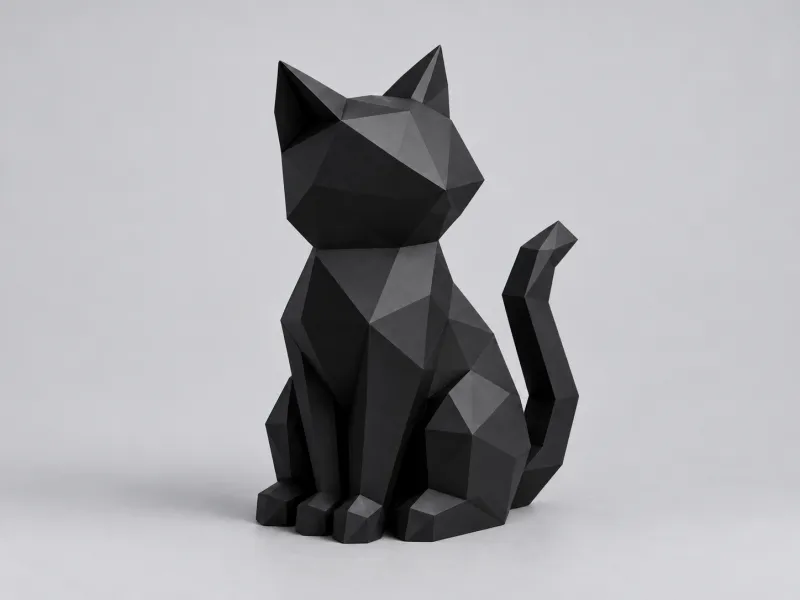 Low-Poly Cat | Fantasy Collection