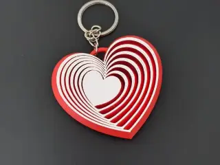 Infinite heart keychain - Chaveiro de coração infinito
