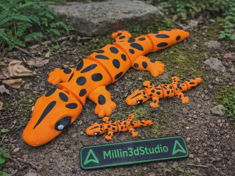 Cute Top Gear Articulated Gecko Lizard toy 3 sizes